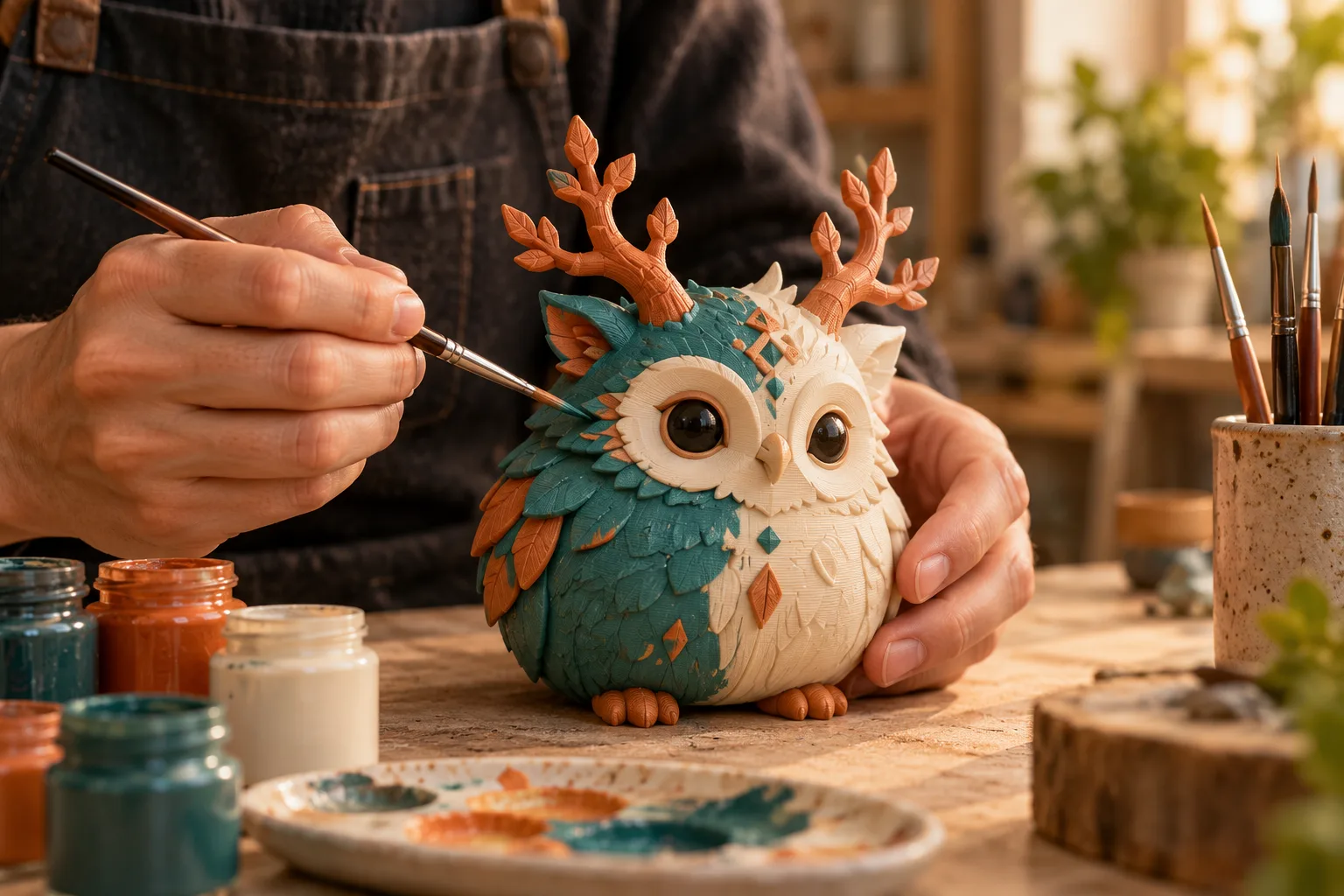 Ilustración conceptual de una figura original pintada a mano