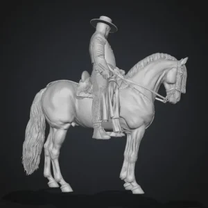 Modelo digital de la escultura ecuestre
